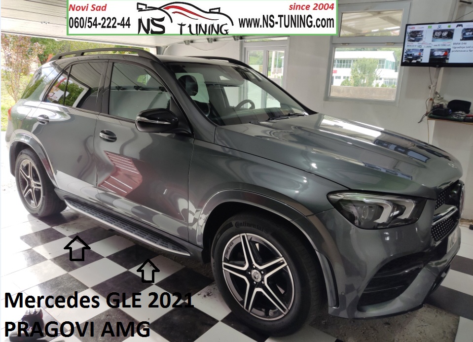 mercedes gle w167 2019 2020 2021 2022 ugradnja pragovi amg novi sad ns tuning